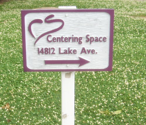 Centering Space sign